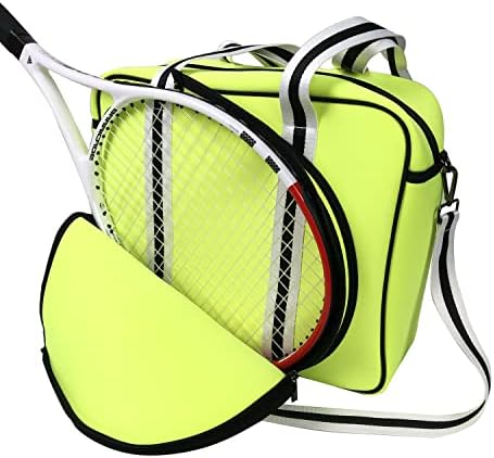 Bolsa de tênis, bolsa de ombro de raquete de tênis para raquete com um tamanho de cabeça entre 80 e 100 pés quadrados,