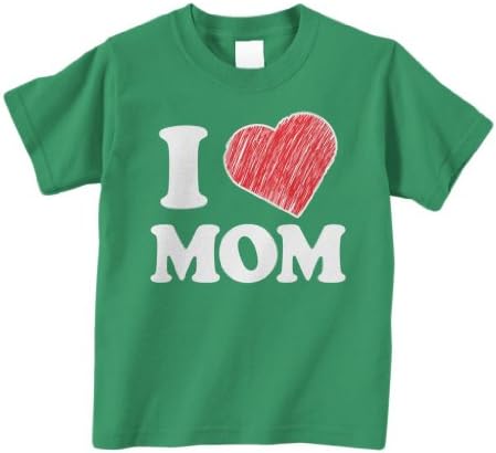 Threadrock meninos 'eu amo mamãe infantil/criança camiseta
