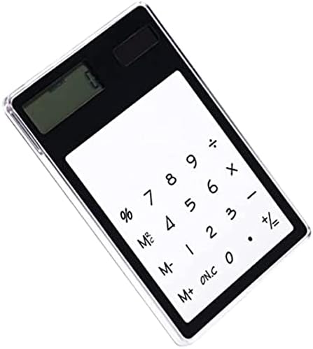 Calculadora transparente Teonei, calculadora movida a energia solar, calculadora de tela sensível