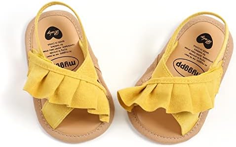Myppgg Baby meninos meninas sandálias de verão não deslizam chinelos de algodão solteiros de solteiro para criança First Walkers