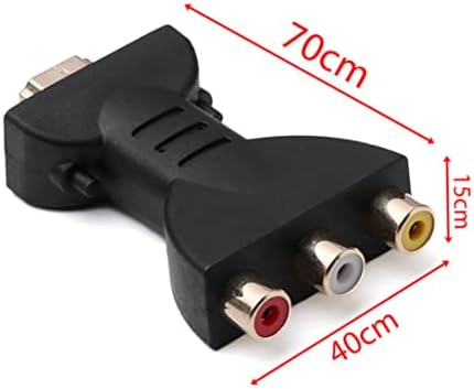 Adaptador de conversor de áudio de áudio de vídeo Tuimiyisou HDMI para 3 Adaptador RCA HDMI portátil