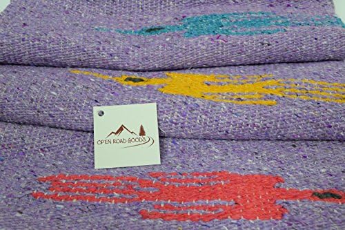 Armário de rodoviário aberto Cobertor de ioga - cobertor espesso mexicano Thunderbird - feito à mão e feito