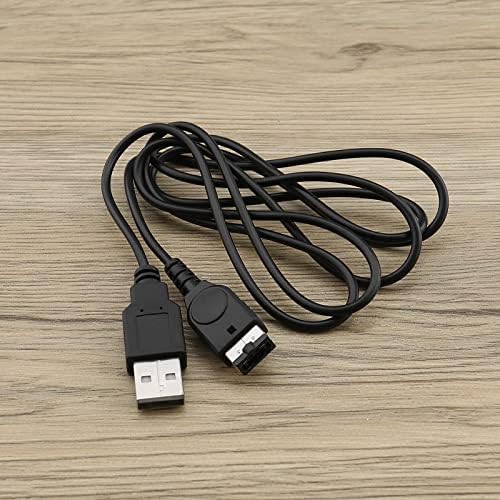 2pcs USB Power Cable cabo compatível com Nintendo NDS/Gameboy Avanço SP USB Acessórios de chumbo de cabos preto