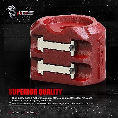 MZS Winch Stoppers Rubber Hook Red+ Mandel