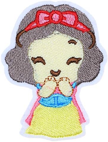 JPT - Princesa Lady Girl Queen Neve Branca de desenho animado Apliques bordados Ferro/costurar em Patches
