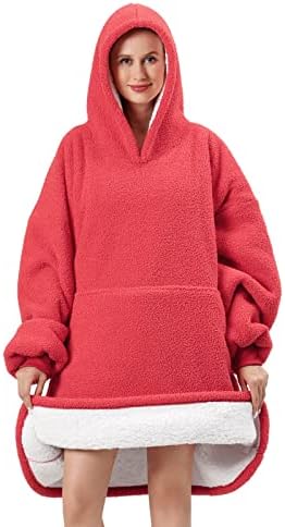 Capuz de cobertor de grandes dimensões da Festicorp para adultos - moletom extra vestível com