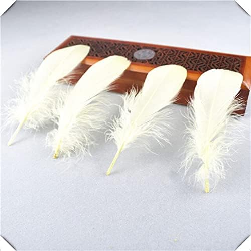 Zamihalaa 20/100pcs penas de penas brancas de ganso fofo plumas diy penas para jóias que fazem decoração de hat