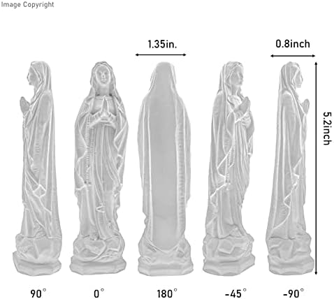 Molde de silicone de vela 1P, Virgin Mary Candle, mofo de escultura de deusa, gesso de moldes de Paris,