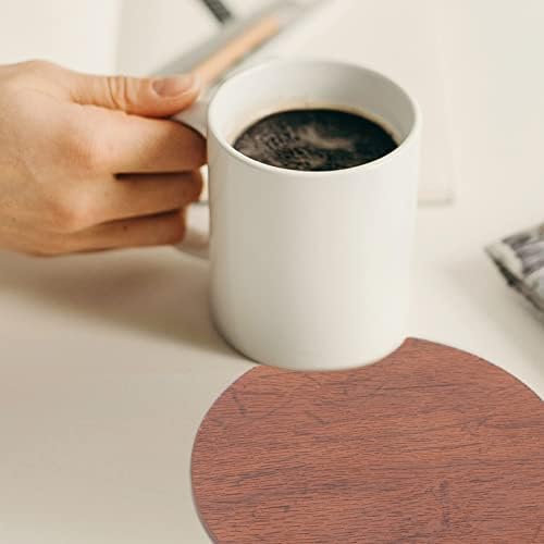 IPLUSMILE GUESS COLASSENTS 6PCS Coaster de couro Coasters com porta -copos de chá de chá de chá de