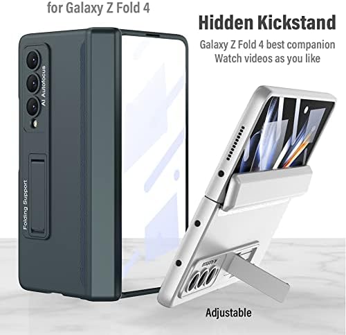 Kumwum Z dobra 4 estojo, capa de telefone para Samsung Galaxy Z Fold 4 Tampa Protetor de tela embutido 360 Proteção