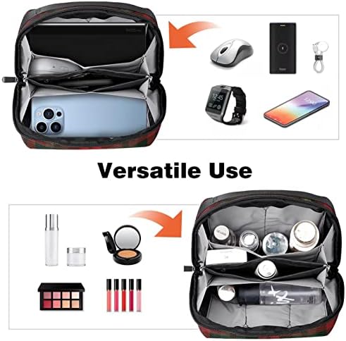 Organizador eletrônico Small Travel Cable Organizer Bag para discos rígidos, cabos, carregador, USB,