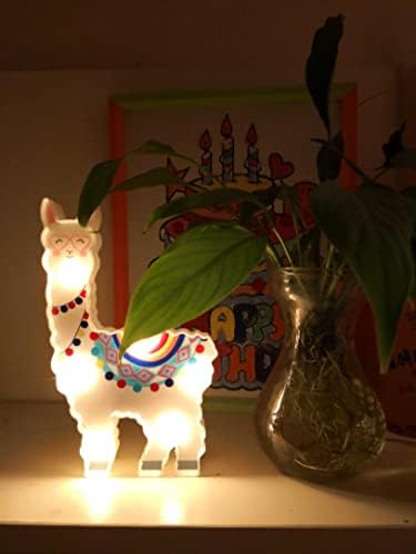 Lâmina noturna de lhama, presentes de lhama para meninas, iluminação de alpaca/dragão modelagem decorativa luz noturna, lâmpada noturna de alpaca LED para crianças, quarto adorável