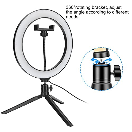 Selfie Circle Light, Ajustável LED Light Light Light Auto-retrato Tiro de maquiagem Iluminação