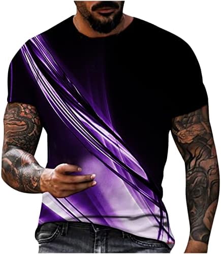 Designer Tees gráficos Men 2023 Moda Digital Print Pullover Top Summer Sport Fitness Manga curta Blusa da camiseta