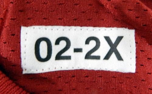 2002 SAN FRANCISCO 49ers Rashad Holman #26 Game usou Red Practice Jersey 2xl 68 - Jerseys de Jerseys usados ​​na NFL não assinada