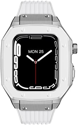 Cnhkau para Apple Watch Band Series 6 44mm Ligante da caixa de relógios 45mm 42mm Modificação de moldura