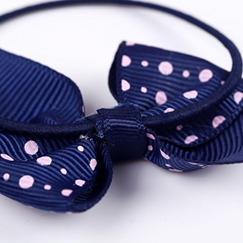 Koony Baby Girls Hair Bow Boy Ties Ponytail Titis Bands Hair Bands 16pc