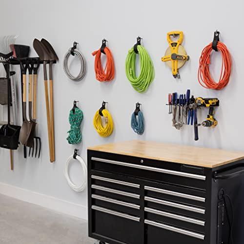 StoreYourboard Garage Hand Tool Organizer, broca, motor de fenda e chaves de chave, martelo, alicate,