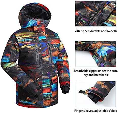 Jaqueta de esqui masculina casaco de neve de neve jaqueta de snowboard impermeável