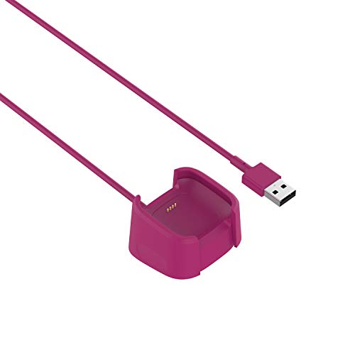 Carregador de substituição do tencloud compatível com Fitbit Versa 2 USB CABRE CABE CABELA TORDO PARA