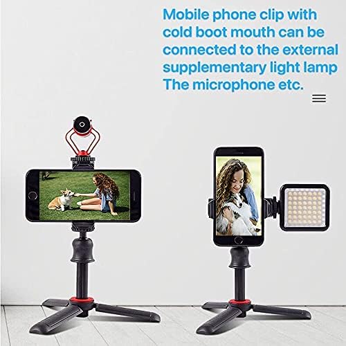 PIYILO Mini Selfie Stick Tripod Stand Handle Grip Para vlogging de câmera, Samsung Smartphone Canon G7X Mark