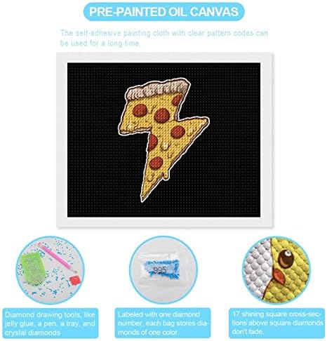 Kits de pintura de diamante de pizza de pizza cool Thunder