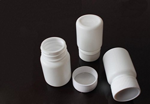 50pcs brancos vazios vazios Caixa de frascos de recipiente de cooperamento de estojo de caixa de garrafa