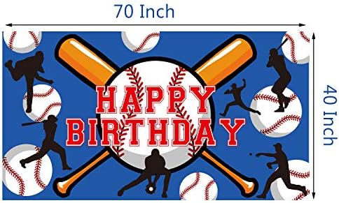 Banner de festa com tema de beisebol - Baseball Sport Sport Baby Shower Birthday Party Decorações de parede