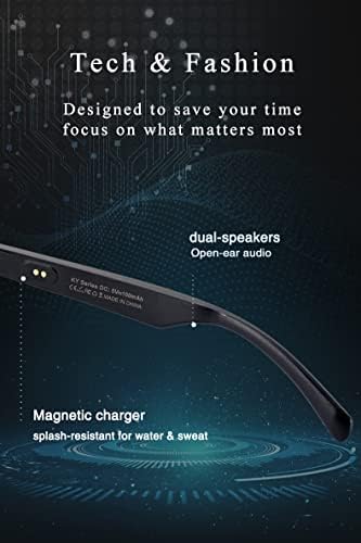 Óculos Smart Bluetooth Axvrmeta, novos óculos de áudio inteligentes sem fio, óculos de entretenimento