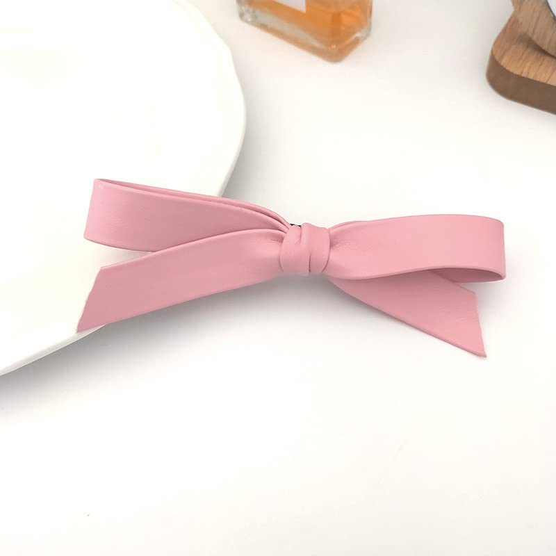 Bowknot Hairpin para mulheres clipes de cabelo arco clipes de cabelo rosa branco para meninas