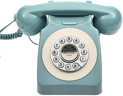 SDFGH TELEFONELADO A VELADO Telefone com fio retro casa fixa telefonia mini-tecla Dial Decoração de decoração