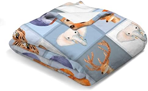 Bebê leão tigre veado elefante raposa hipopótamos cobertores para meninas e meninos