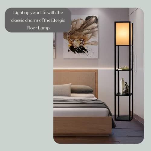 Lâmpada de piso com prateleiras - Luz da sala por LightAccents - Lâmpada de estante de estante de estante