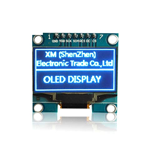Galaxyelec 5pcs 1,3 Módulo OLED Blue Color SPI 128x64 1,3 polegada OLED LCD LED Módulo de exibição de LED para 1,3 SPI Comunicar D14