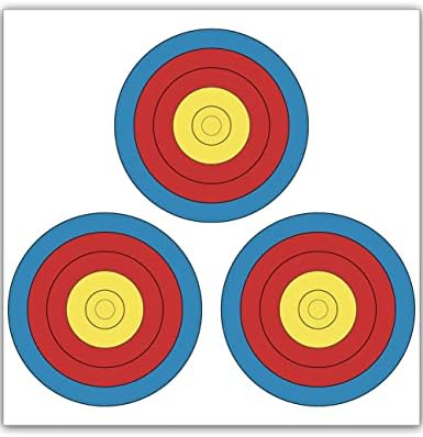 Três Arqueiros 3 alvos de Vegas Spot enfrentam 30pcs Archers Targets Official Vegas Paper Indoor & Outdoor