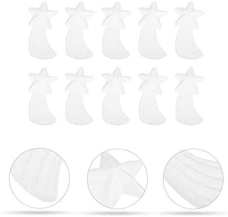 Jojofuny Decoração de casamento 10pcs Estrelas de espuma estrelas de espuma artesanato espuma de espuma Meteor Christmas White Craft Foam Christmas Decor