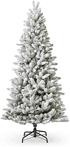 YUMUO FLOWRED Árvores de Natal apagadas, spray de neve branca em árvore de Natal, PVC Crypted
