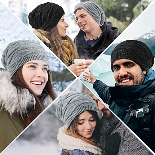 Fenxxxxl chapéus de gorro desleixado para homens chapéus de inverno de inverno Chaveira Tobogã Knit Hats For
