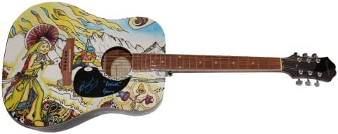 Jaimoe & Butch Trucks assinaram autógrafos em tamanho real personalizado único de um tipo de guitarra acústica de
