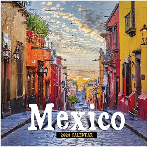TF Publishing México 2023 Calendário de parede 12 meses | Premium 2023 Parede do calendário