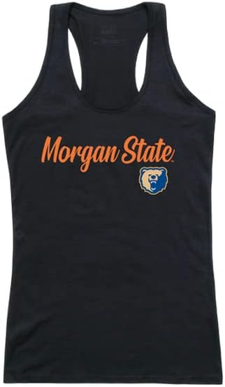 A Universidade Estadual da República Morgan Bears Camiseta Tanque de Tampa de Script Feminina