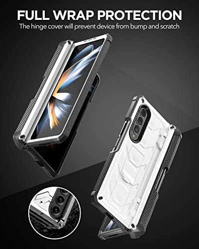 Vikevinn para Galaxy Z Fold 3 Case com protação de dobradiça, protetor de tela embutido e suporte