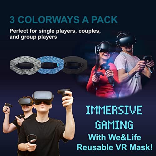 WE & Life Sweat Guard, Compatível com Oculus Quest 2 e Oculus Go, máscaras VR, banda de suor, uso de máscaras para exercícios sobrenatural