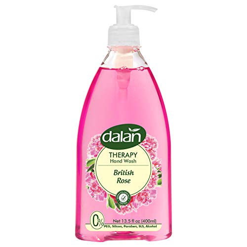 Terapia dalan britânica rosa ultra -hidratante Sabão líquido para mãos normais e secas Limpeza e