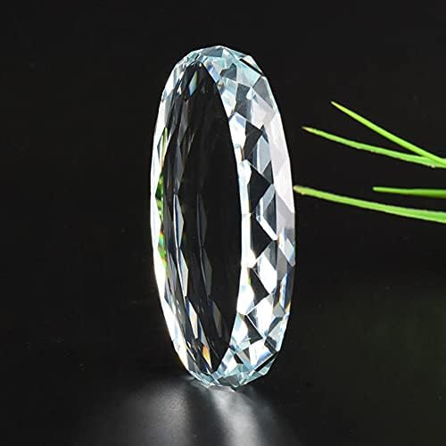 Alierrym Crystal Glass Round Display Base Decoração artesanal Base Acessórios para decoração caseira