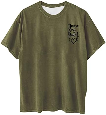 Camisetas de tamanho grande feminino, camisetas de manga curta redonda de impressão gráfica camisetas básicas para