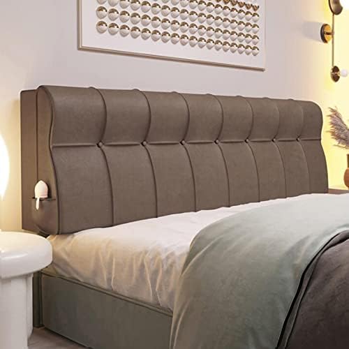 Almofada ergonômica Cushião grande travesseiro de leitura Posicionamento de travesseiro Pillow travesseiro para camas de cama de dia com tampa removível, C, com cabeceira 74,8 /190cm