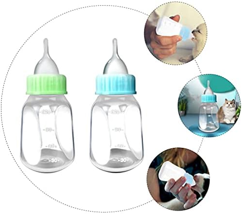 Mipcase Pet Feeding Bottle- 1 Definir garrafas de cachorro de gatinho plástico para enfermagem, ferramentas de