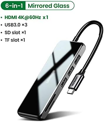 Shypt USB C Hub 4K@60Hz/30Hz Tipo-C para HDMI Multi USB 3.0 Adaptador USB-C 3.1 Porta dividida Tipo-C