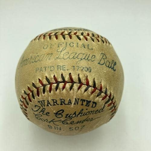 Babe Ruth e Lou Gehrig Dual assinou a Liga Americana JSA CoA - Bolalls autografados